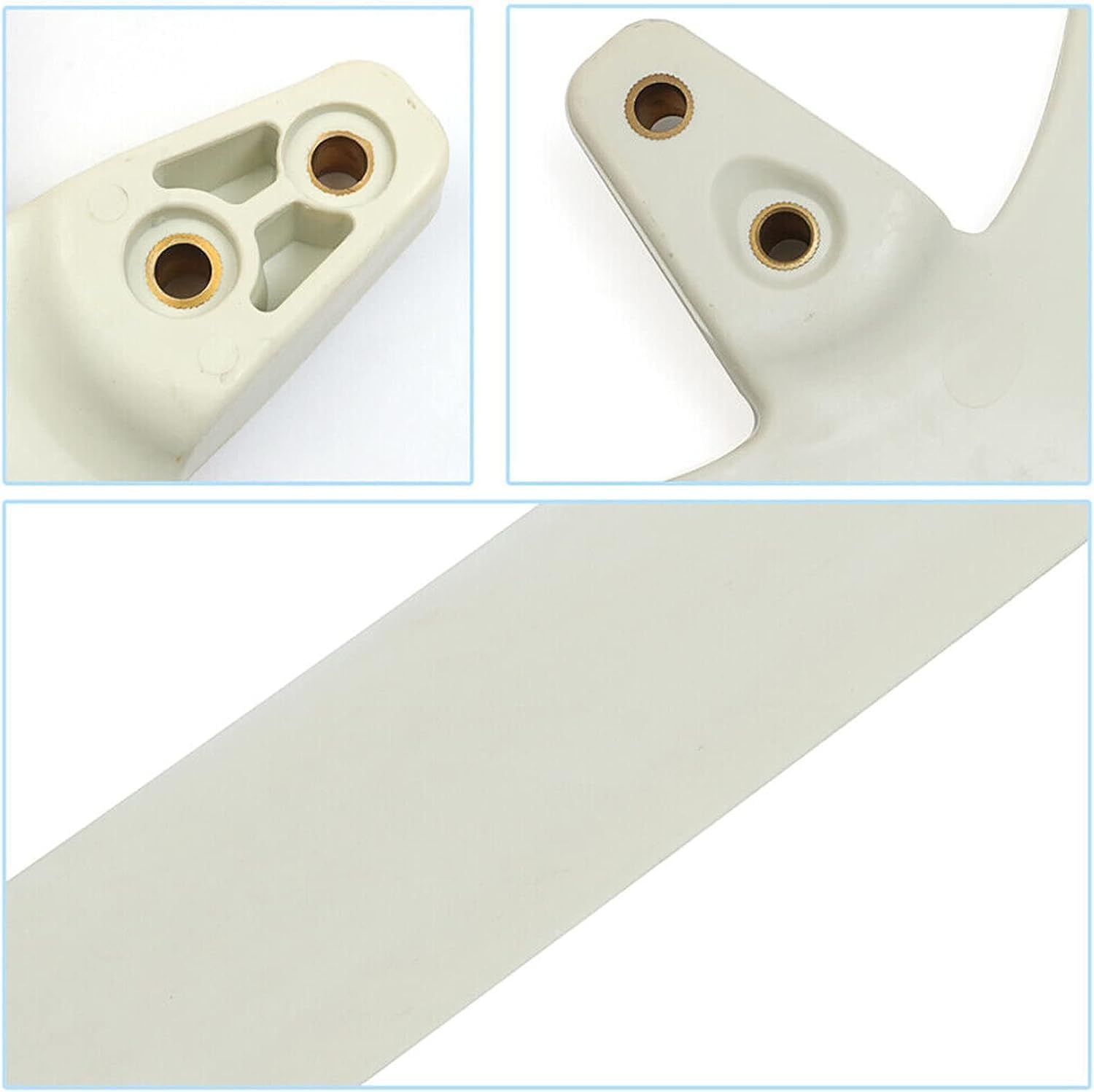 CAJUCA Nylon Fiber Blade Horizontal Wind Turbine 1Pc DIY Windmill Blade Wind Turbine Blade (Color : White, Size : 550Mm)