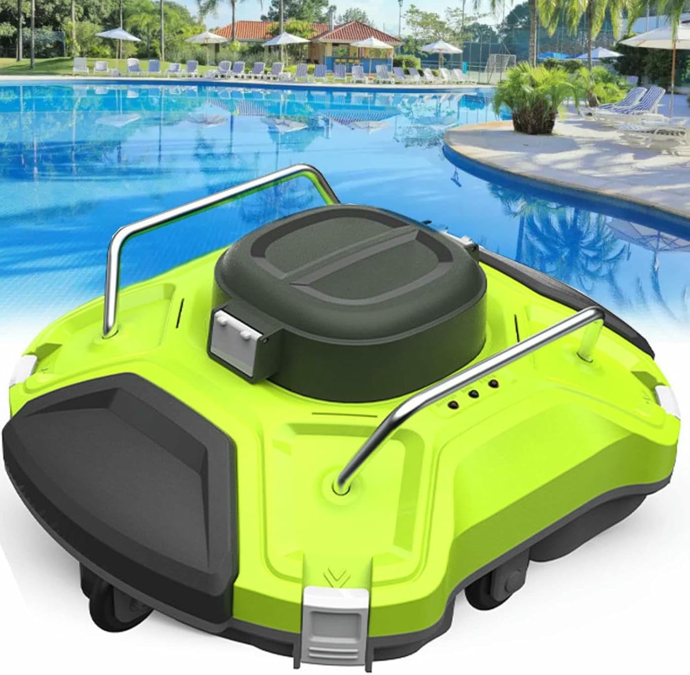 Underwater Automatic Pool Vacuum Cleaner,Swimming Pool Vacuum Cleaner for In-Ground Pools Cordless Swimming Pool Cleaner Robot
