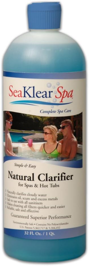 Sea Klear SKSBP-04 Natural Clarifier for Spas and Hot Tubs, 1-Quart, 4-Pack
