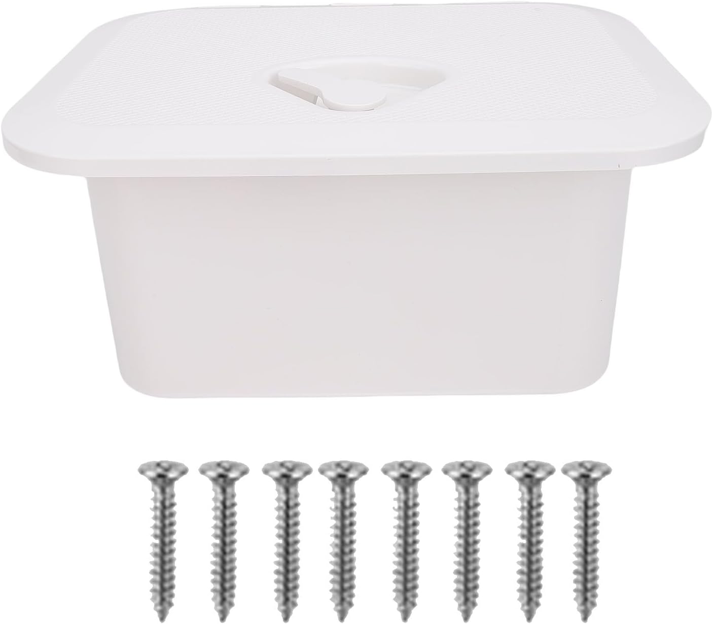 Haofy Boat Embedded Storage Marine Boat Storage Box ABS 37.5X27X17.5cm Durable Standard Lightweight Lockable Replacement Boat Glove Box with Generous Space for Bait Fishing Gear