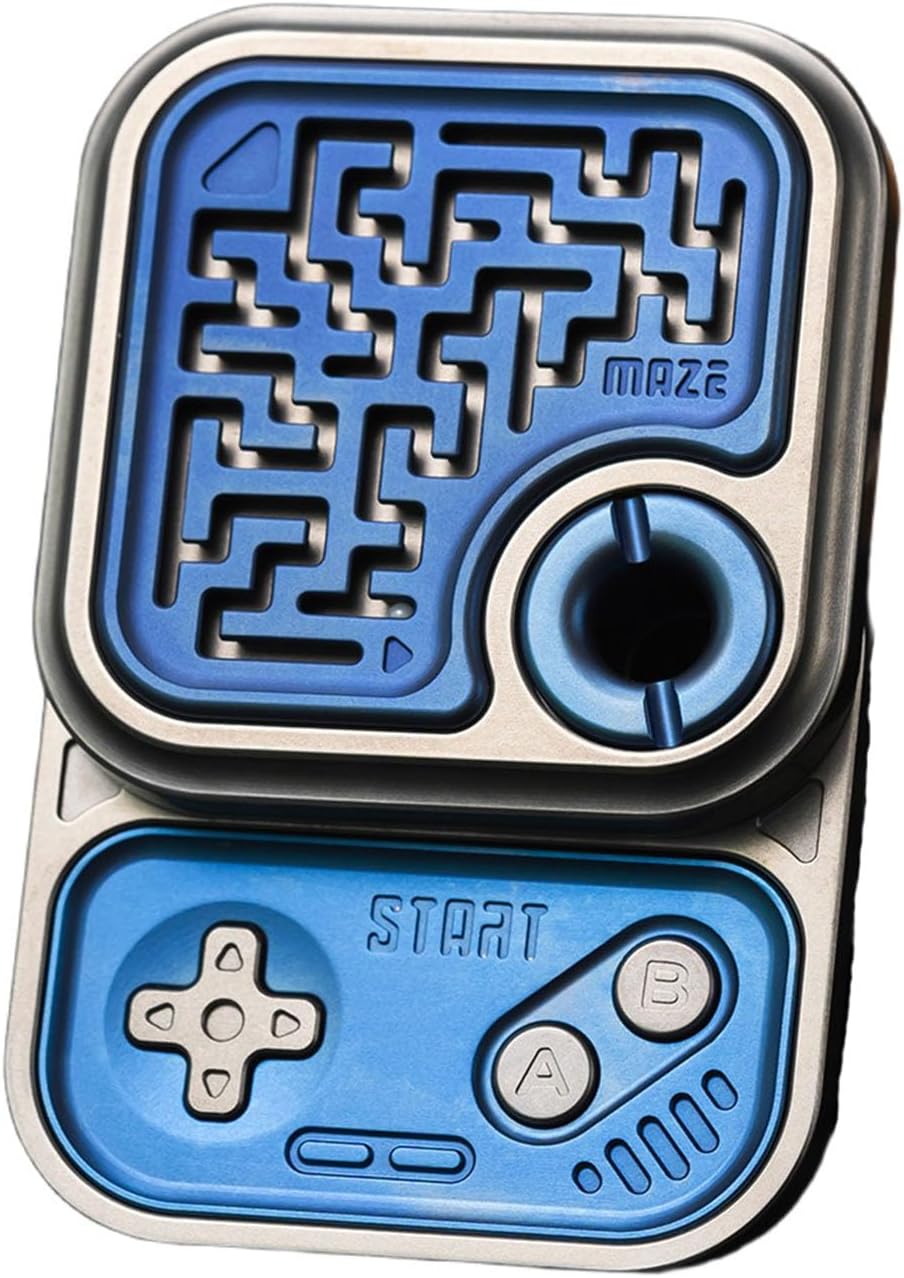 Fidget Slider Zero One Studio EDC Toy 3 in 1 Cubes Game Machine Fidget Toy for Adult (Titanium Blue)