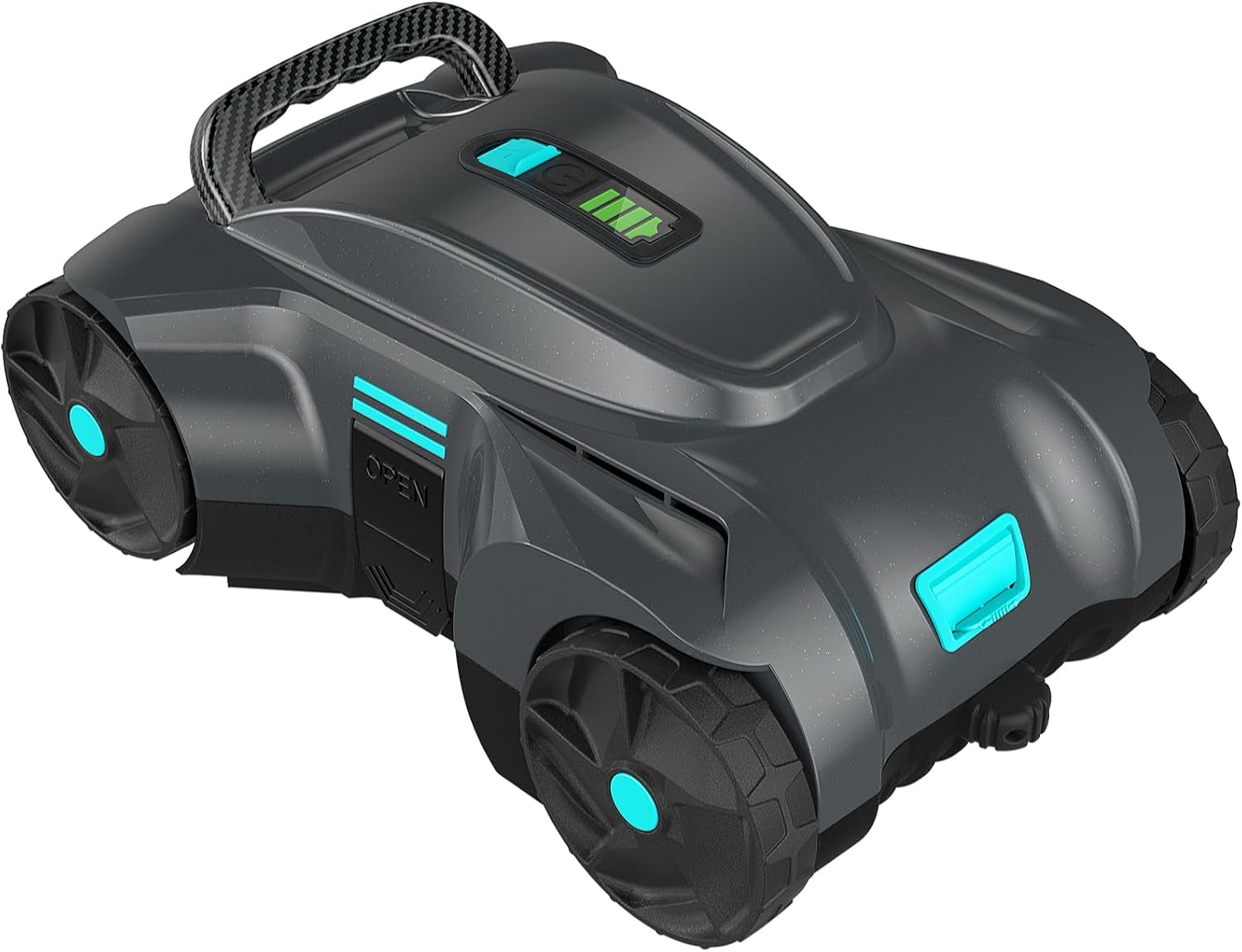 VINGLI Cordless Automatic Pool Cleaner, Robotic Pool Vacuum with 2.5H in Charge, Covers 1076 Sq.Ft, for In-Ground & Above-Ground Pools, Self-Docking