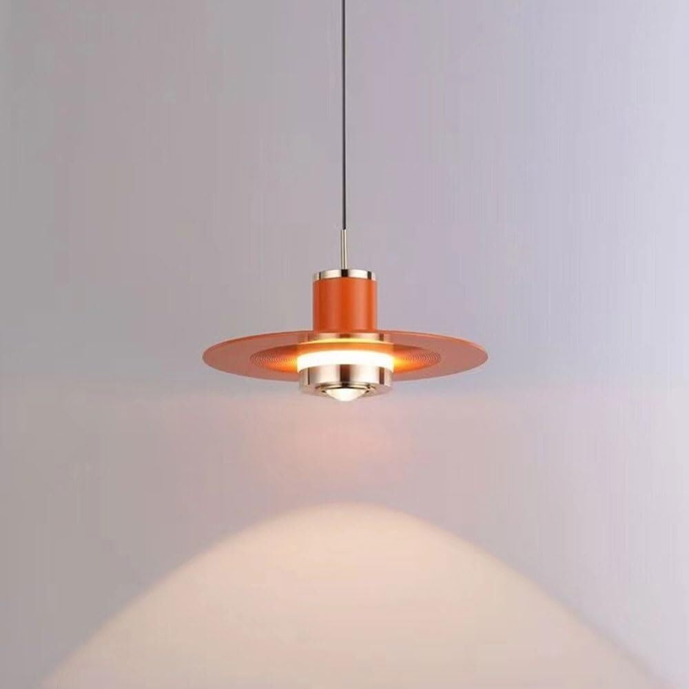 Modern Creative Bedroom Bedside Pendant Light Scandinavian Simple Metal Hanging Lamp Balcony Corridor Living Room Backdrop Chandelier Villa Farmhouse Country Lighting Fixture E27 Base Hanging