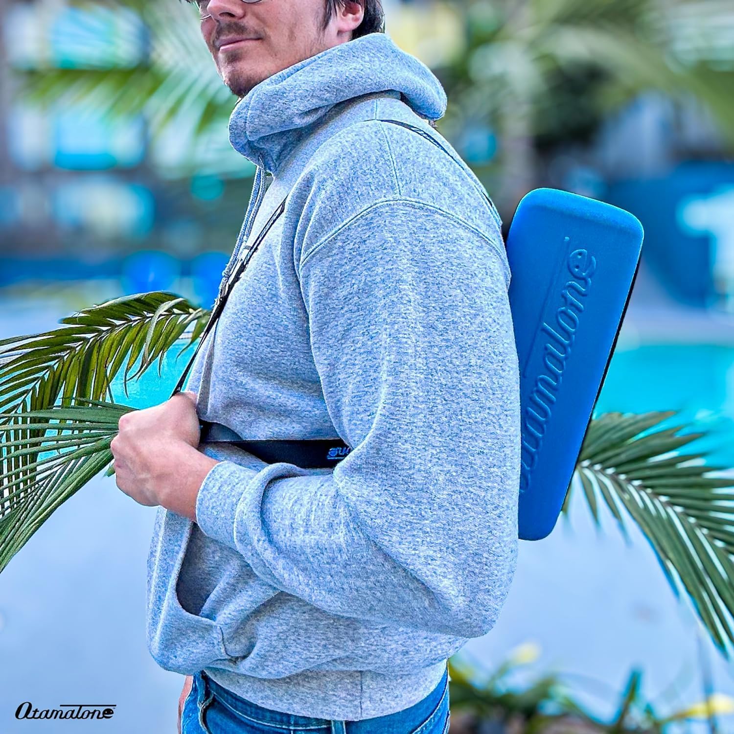 Otamatone Regular [Kirby] and Matte Case [Blue] Bundle Japanese Electronic Musical Instrument Portable Music Synthesizer from Japan Maywa Denki Award Educational Fun Gift for Children Teen Adult