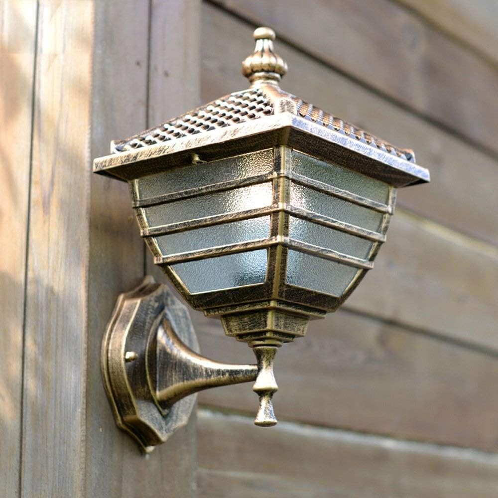 Wall Mounted Light Vintage Aluminum Outdoor Wall Lantern, Wall Mounted Lighting Fixtures Decoration, Decoration Garden Indoor Outside Lighting, Exterior E27 Wall Lamp Sconces Reading Li