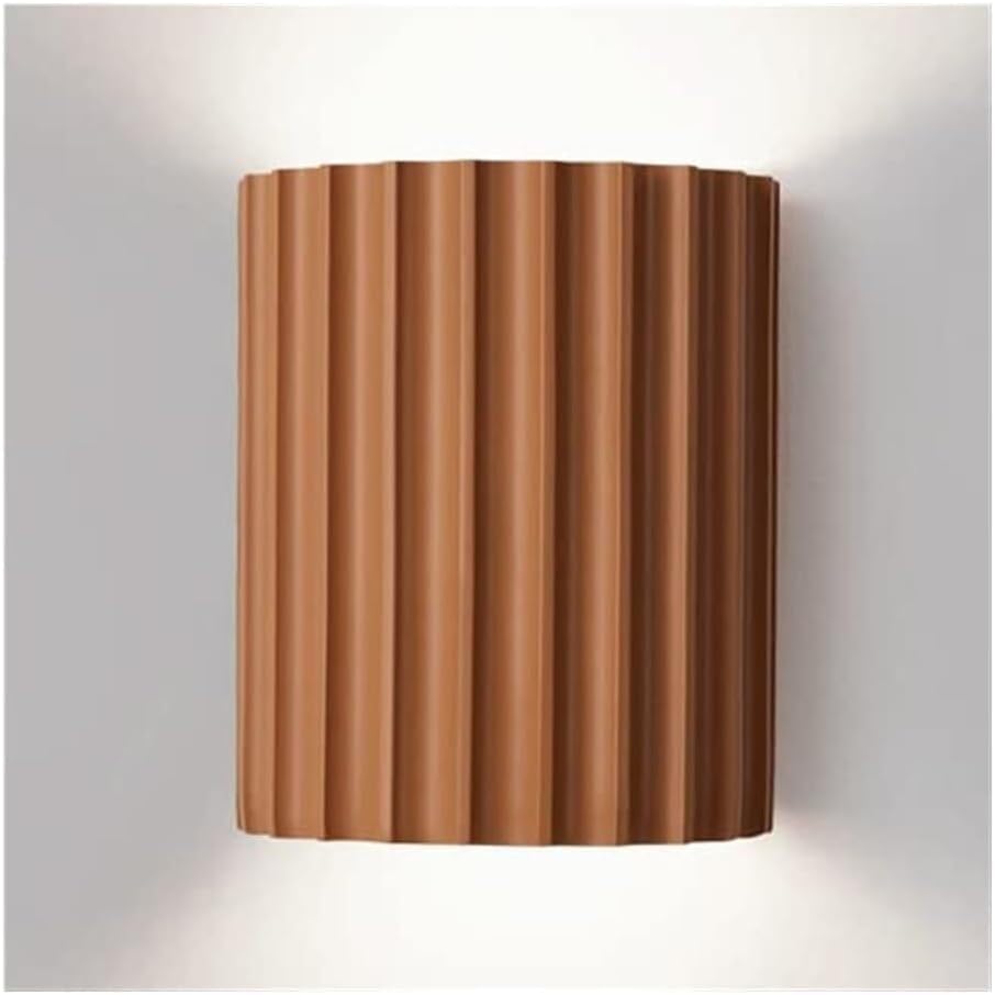 MOYEE Wall Sconces Resin Sconce Creative UP and Down Lighting 2-Lights Indoor LED for Bedroom, Living Room, Entryway, Aisle (Orange A)