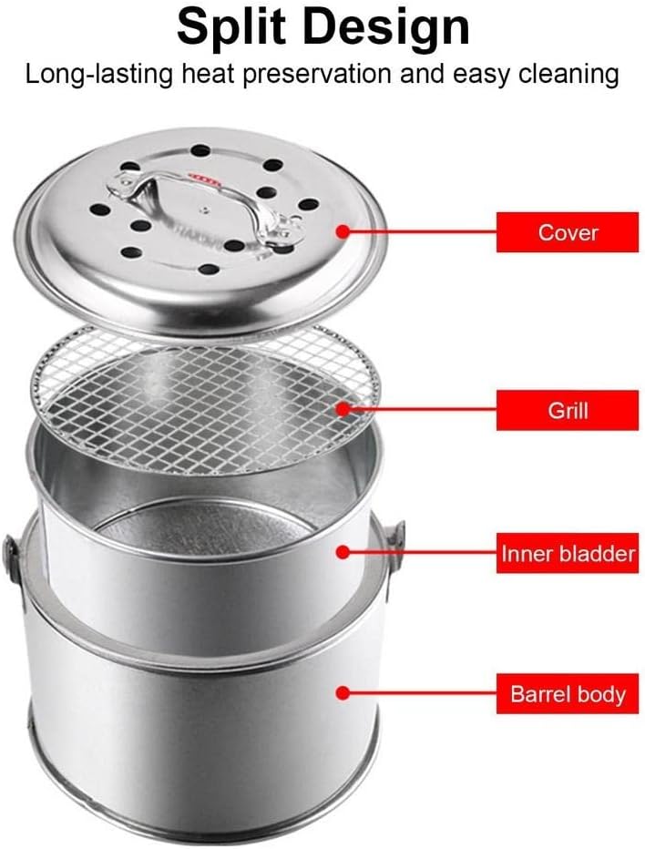 BBQ Grill Outdoor Outdoor Fire Pit Stainless Steel BBQ Grill For Camping Practical Warming Gifts