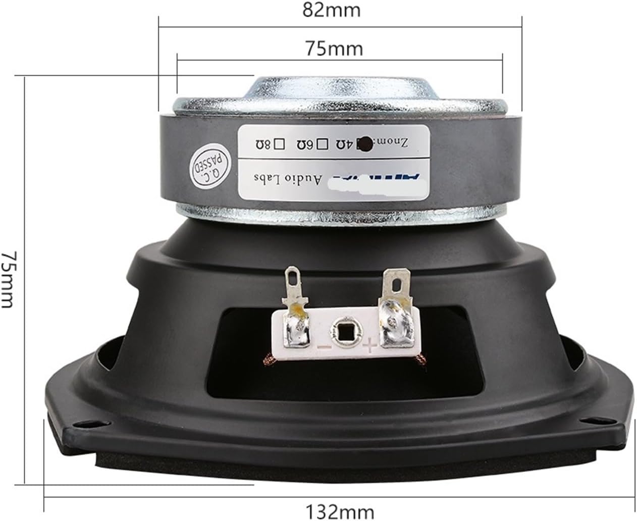 5.25 Inch Subwoofer Audio Speaker Super Power Music Loudspeaker 4 8 Ohm 120W Bookshelf DIY Sound Speakers(4 Ohm Speaker)