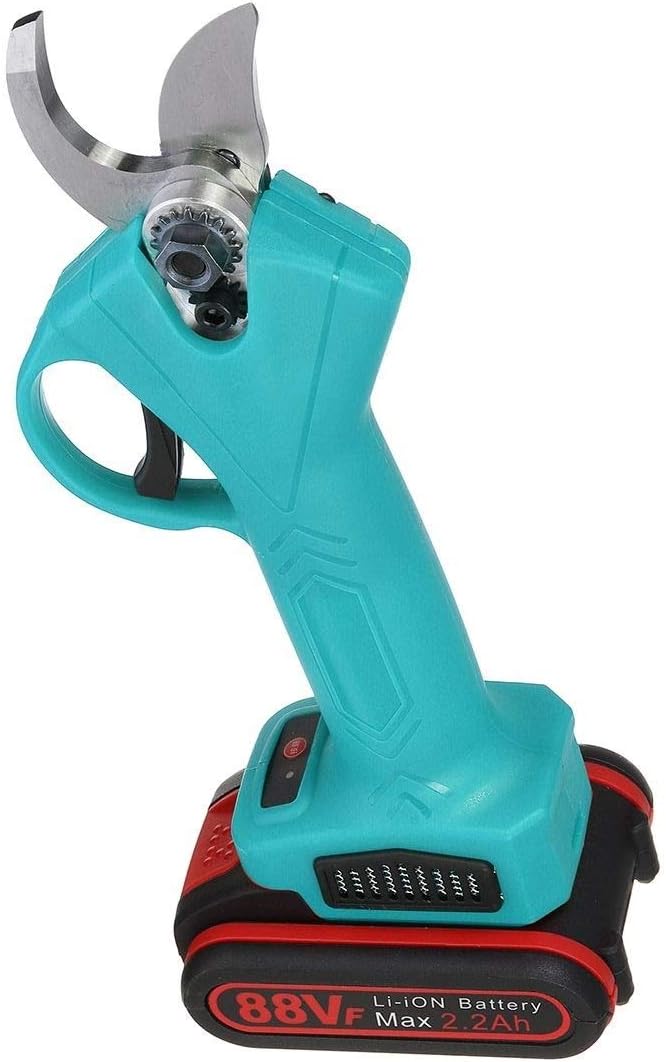 88Vf 2200Mah Rechargeable 2Pcs Battery Electric Pruning Scissors Cordless Pruning Shears Garden Pruner Secateur Branch Cutter Garden Or Lawn