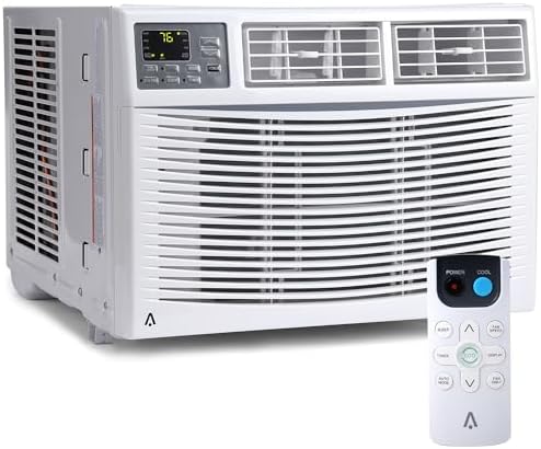 10,000 BTU Window Air Conditioner, Quiet Window Air Conditioner with Smart WIFI Control for 450 Sq. Ft. Room, Cooling/Fan/Dry Mode, Bedroom/Apartment/Dormitory