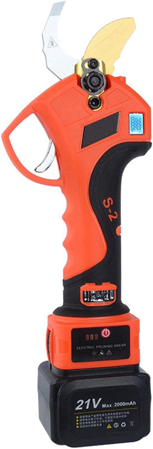 Cordless Pruner Electric Pruning Shear Lithium Battery Scissors Efficient Fruit Tree Bonsai Branches Cutter Garden Tools USPlug