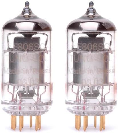 Pair of Tung-Sol EF806 SG/6267 Gold Pin Preamp Vacuum Tube