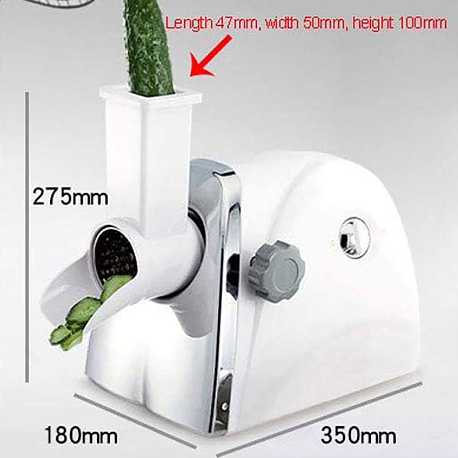 Commercial Cheese Grater, Electric Rotary Cheese Shredder Machine with 3 Stainless Steel Drum Blades, Quick Shred - 1Min/180 Pieces for Cheese, Cucumber, Carrot