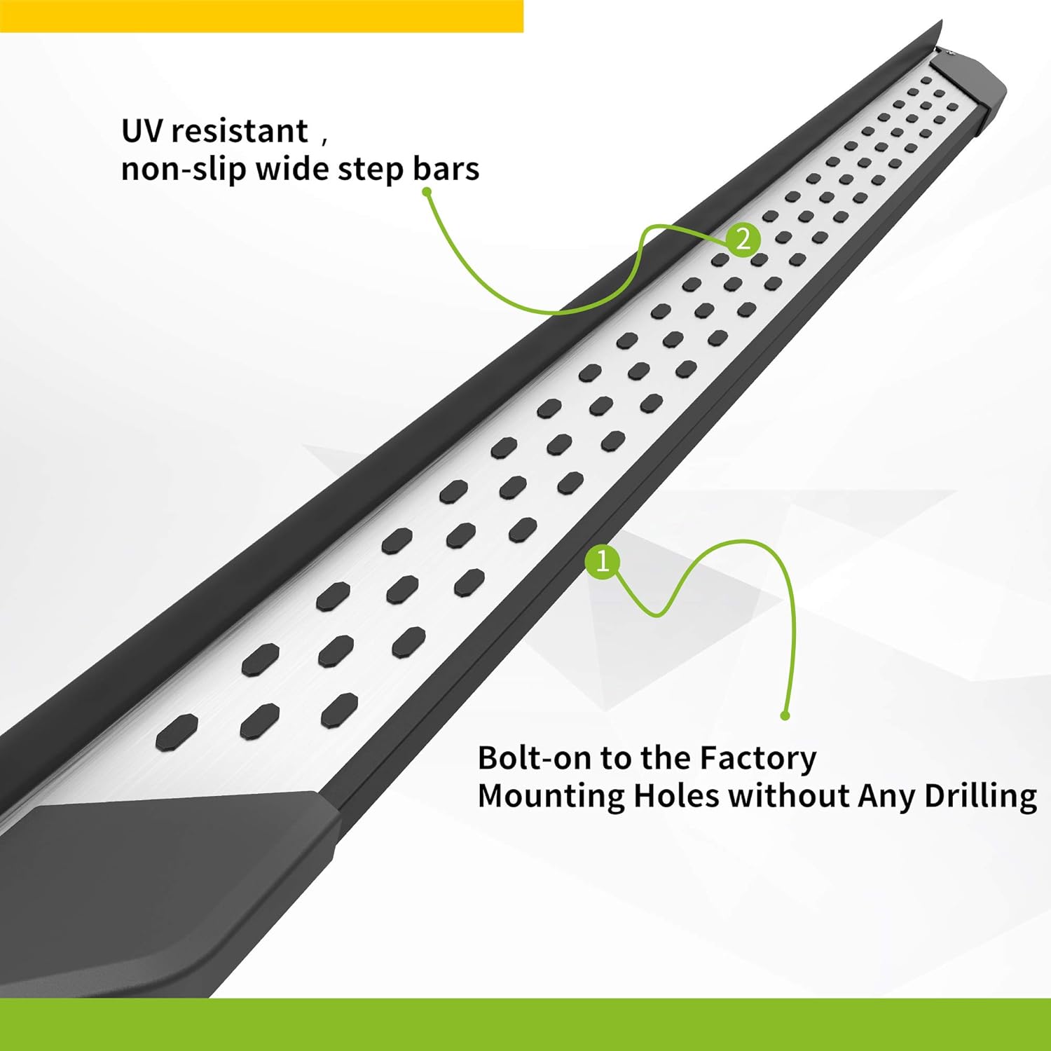 AUTOSAVER88 Running Boards Compatible with 2016-2022 Honda Pilot SUV Aluminum Side Step Nerf Bars Step Rails Sport Utility 4-Door Truck Pickup Rock Panel Off Road Exterior Accessories, Black