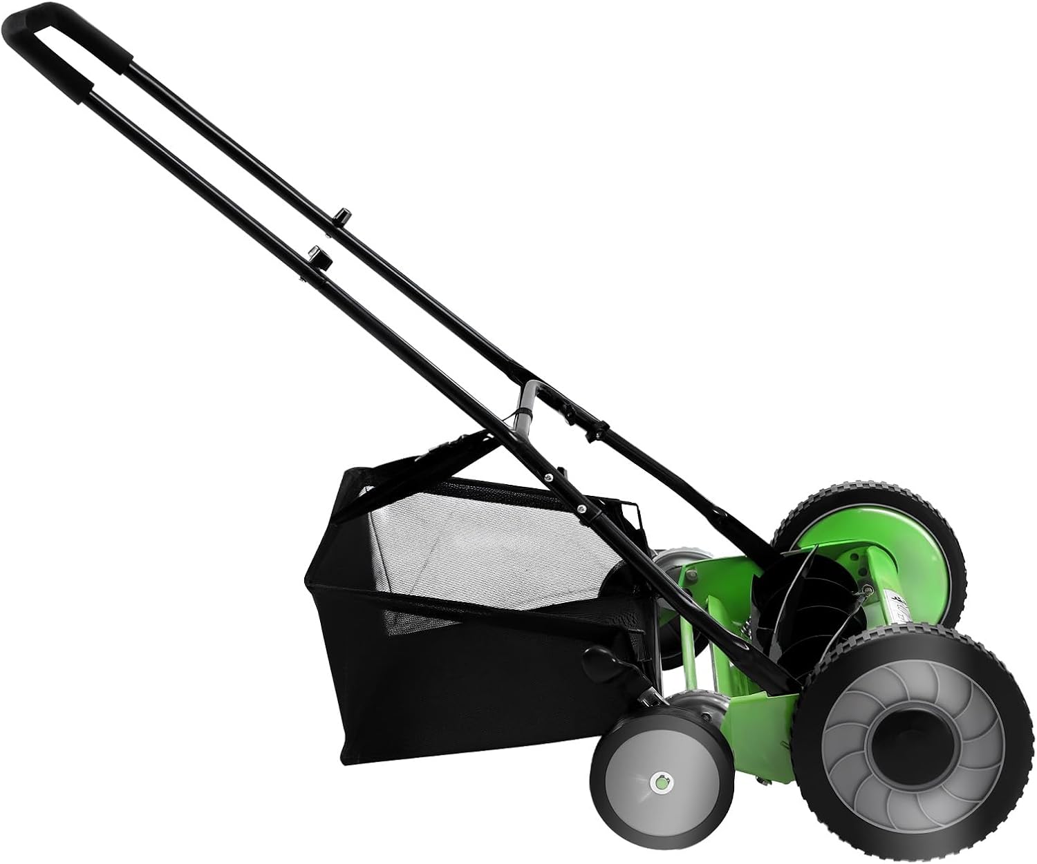 20-Inch Reel Mower, Lawn Mower, General Purpose Manual Mowerr, Adjustable Mowing Height with Catch Box, 5 Blade