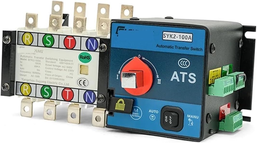 1pcs Generator 100A 160A 250A 400A 630A 4P Dual Power Transfer Switch(630A-4P)