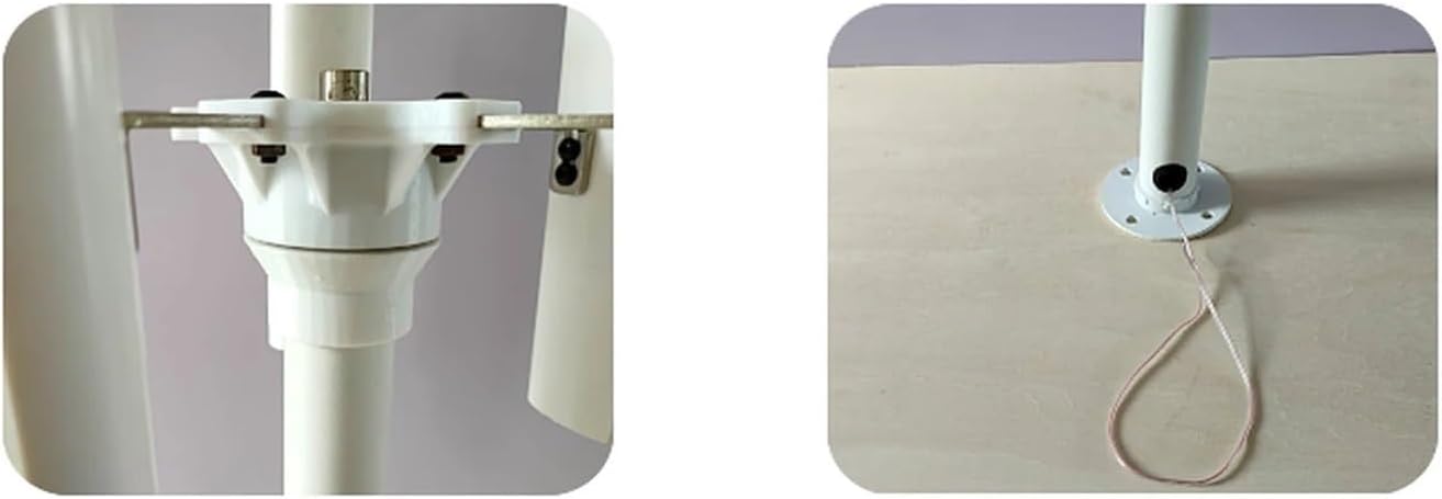 Wind Power DIY Kit DIY Vertical Five-Blade Wind Turbine Model Three-Phase Permanent Magnet Brushless Power Generation Low Speed Windmill Learn About Renewable Energy & Power