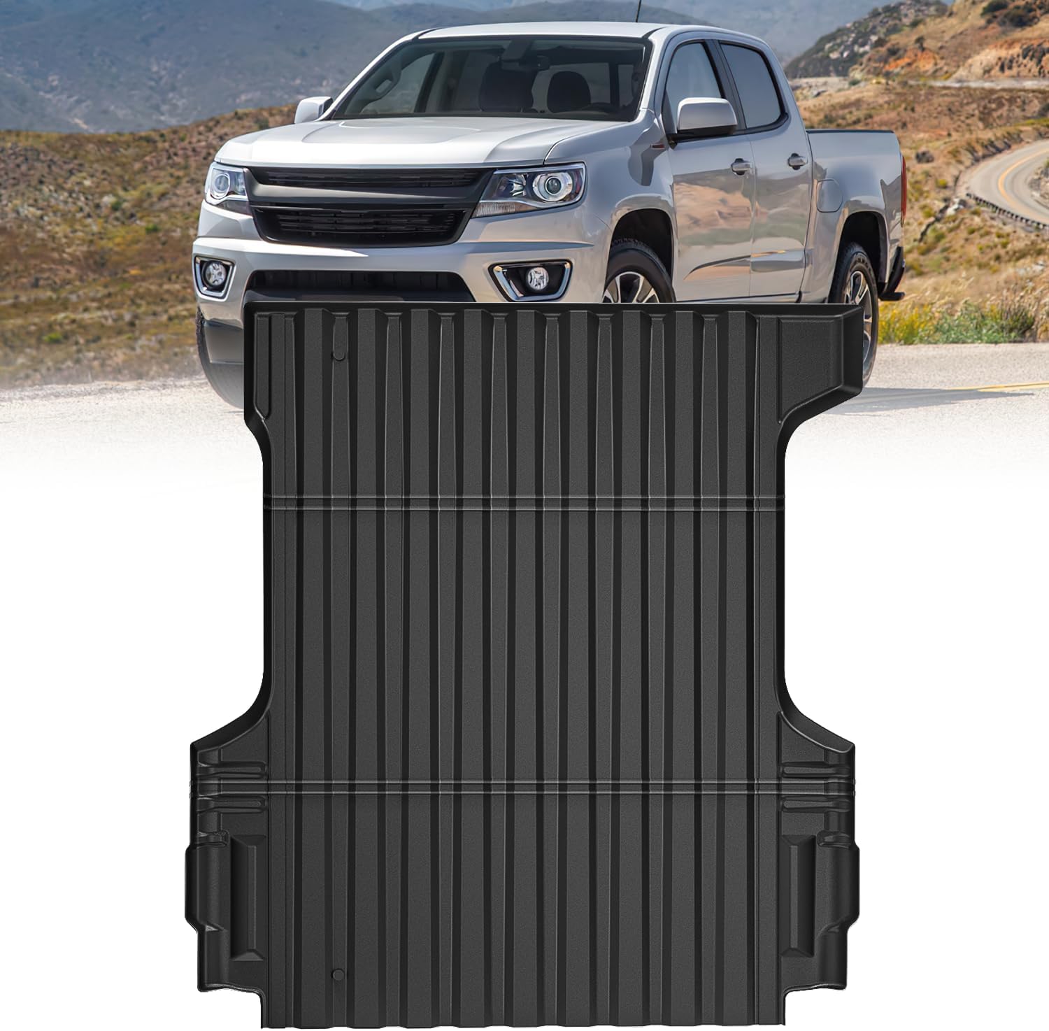 Nilight Truck Bed Mat 5FT for 15-22 Colorado Canyon, TPE Anti-Slip Cargo Bed Liner Mat for 2015 2016 2017 2018 2019 2020 2021 2022 Chevrolet Chevy Colorado & GMC Canyon, All Weather Protection