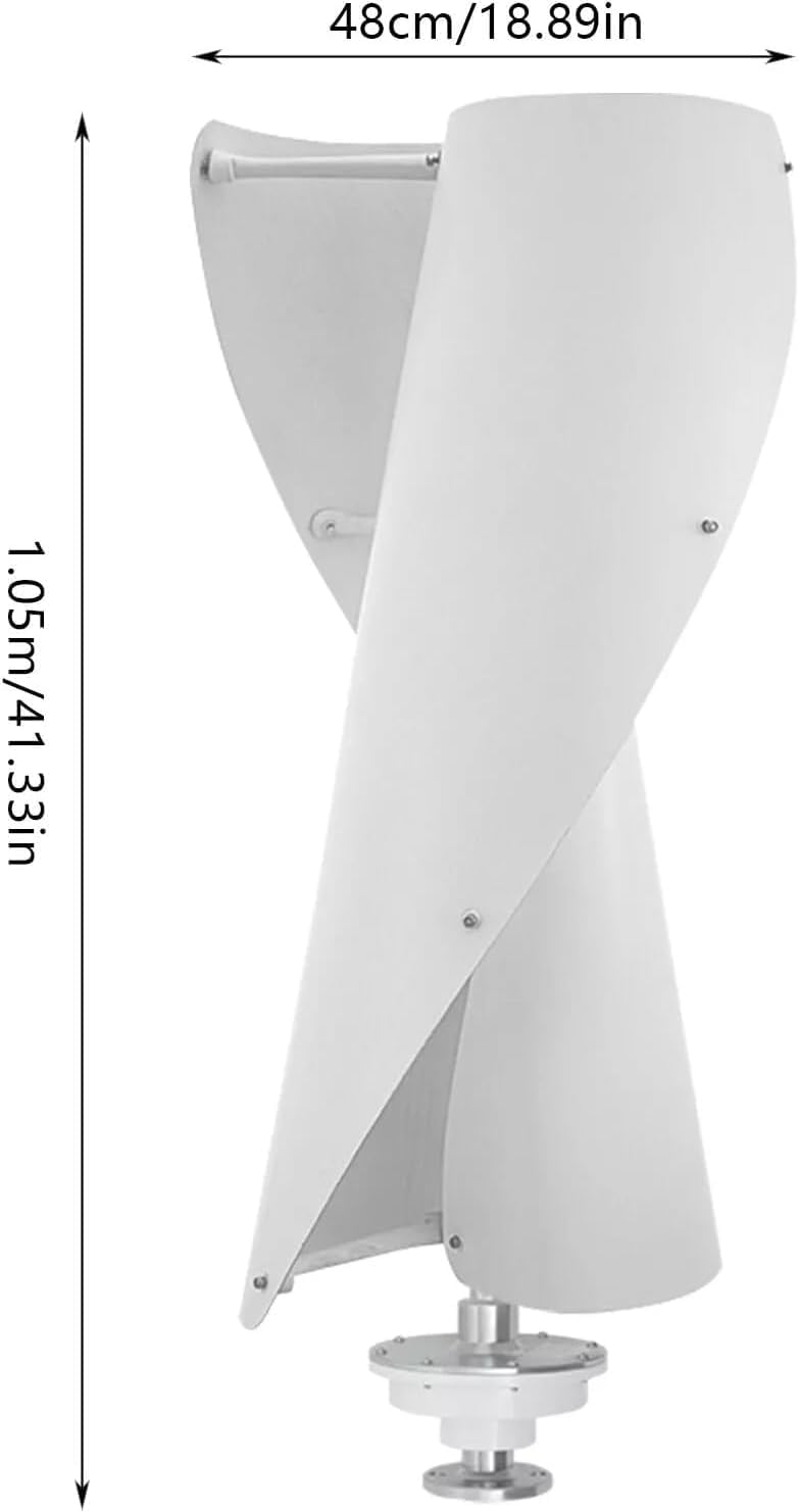 CAJUCA 5000W Spiral Magnetic Levitation Shaft Vertical Wind Turbine Wind Turbine Low Wind Speed No Noise