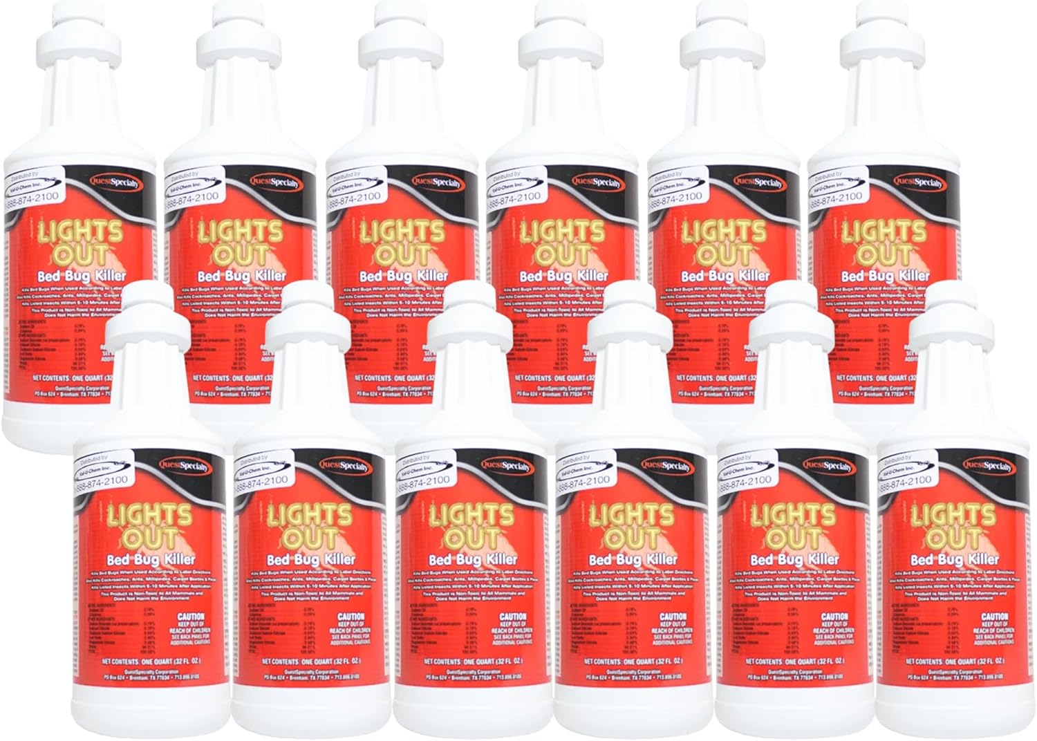 Quest 4650 Lights Out Bed Bug Killer Quarts (Case of 12)