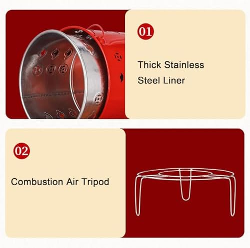 Large Yard Waste Incinerator Burn Barrel - Outdoor Fire Pit for Paper, Leaves, Trash & Wood - Perfect for Backyard Bonfires & Efficient Waste Disposal