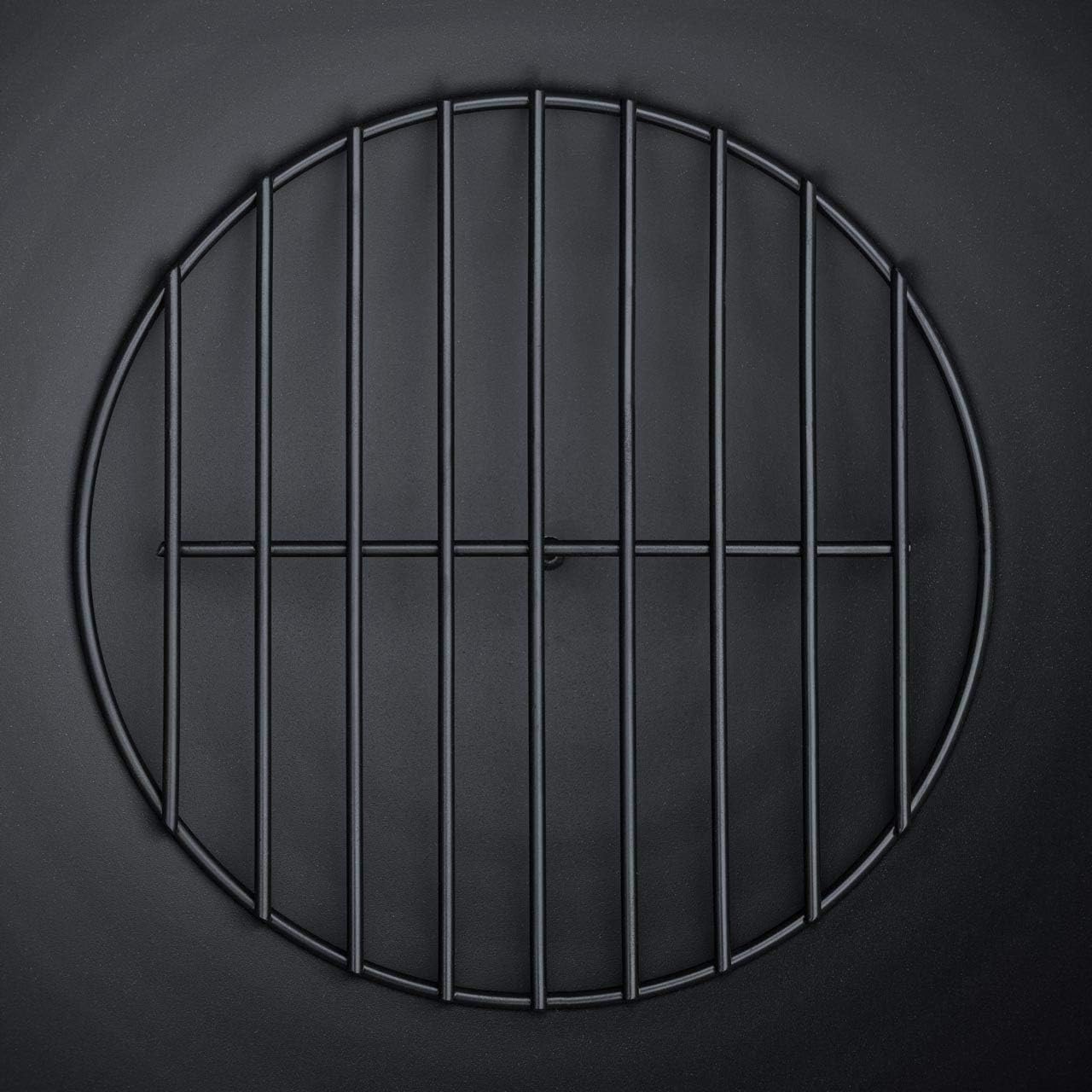 Harrier Outdoor Fire Pits - 5 Styles | Wood & Charcoal | Optional Grill Upgrade | Stylish Fire Bowls (22in)