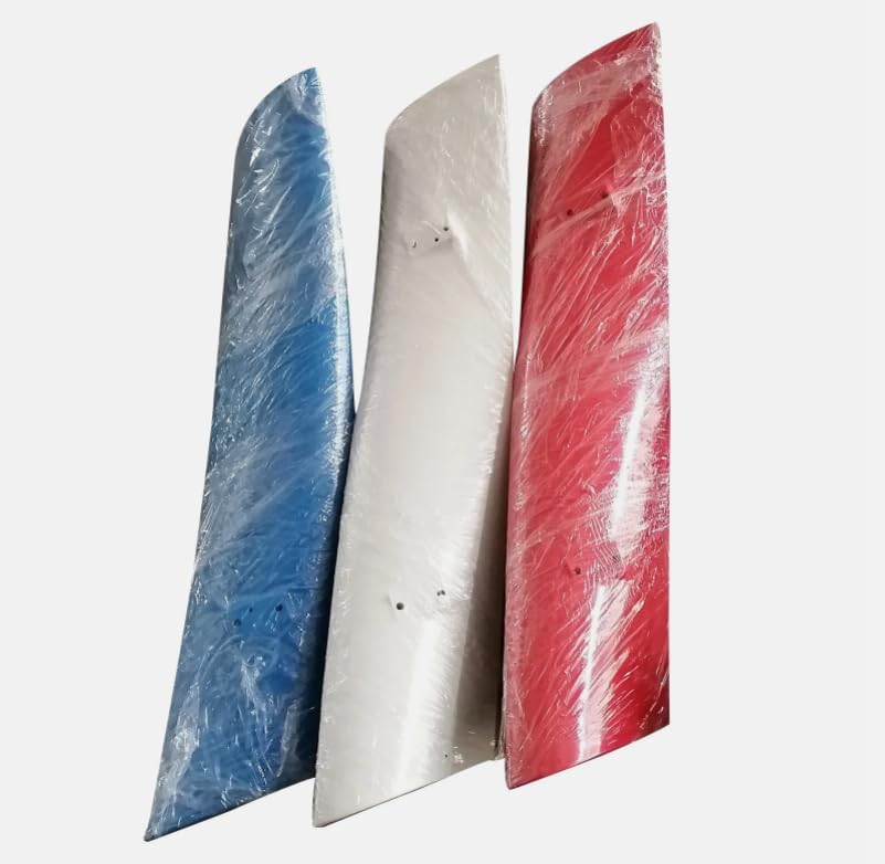 3 Blades Wind Turbine, 400W 24V Helix Maglev Axis Vertical Wind Turbine Wind Generator and Controller for Hybrid Solar Wind System (3 Blades White, Red, Blue)