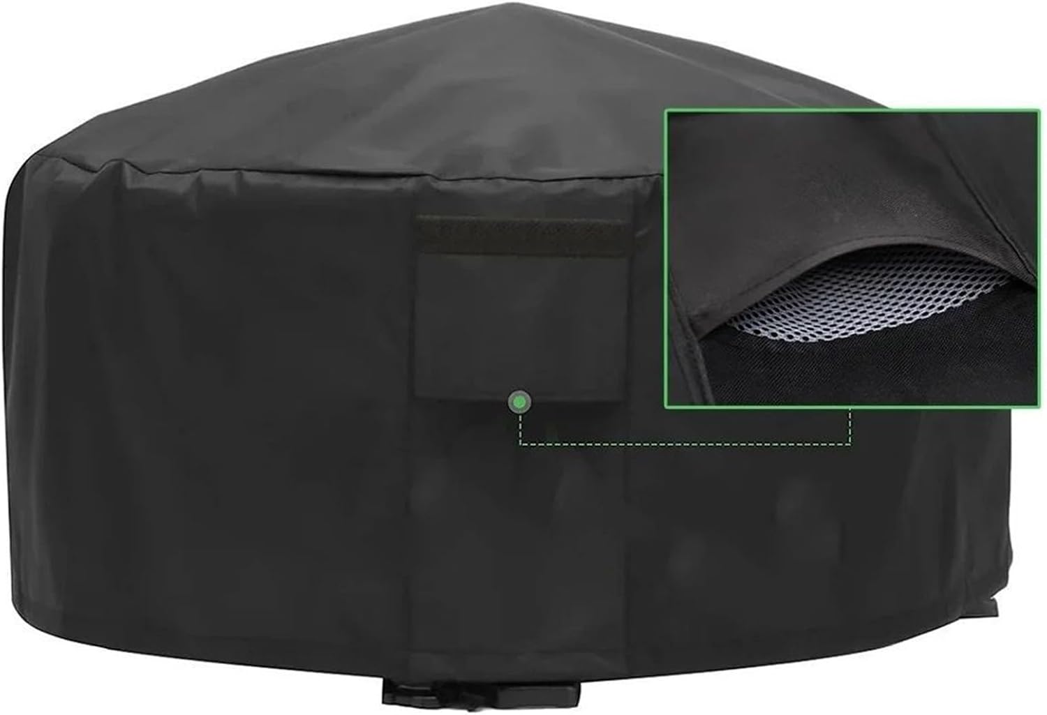 12 Size Heavy 600D Waterproof Patio Fire Pit Cover BBQ Grill Cover Outdoor Garden Yard Round BBQ Cover Table Covers Protector