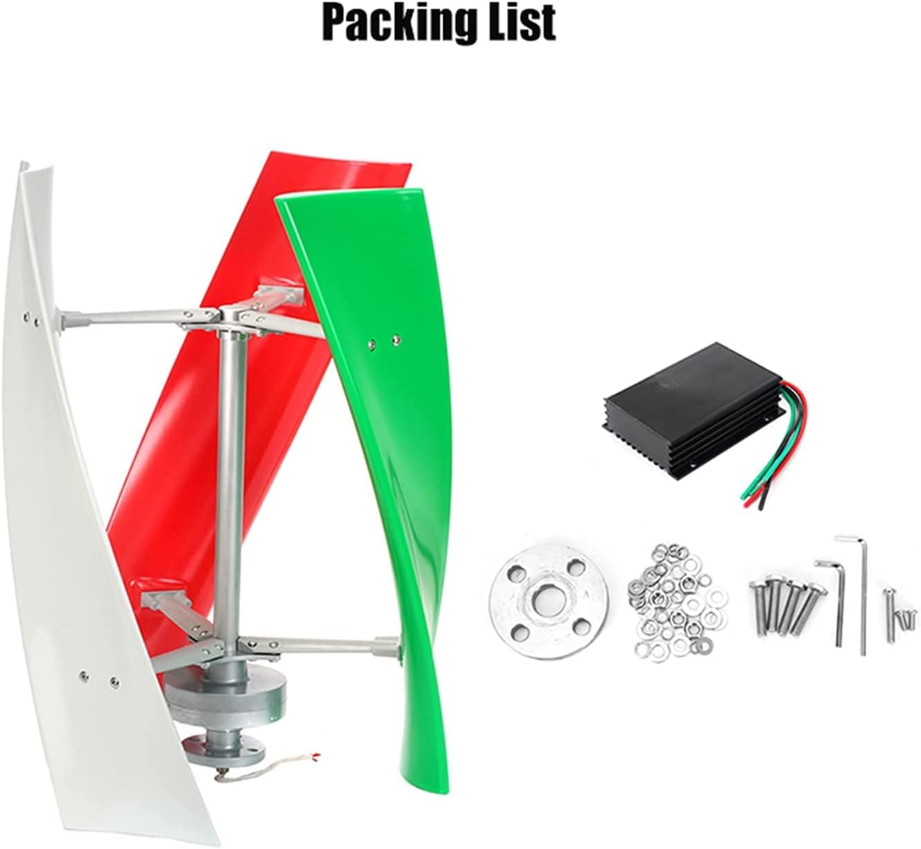 12000W Vertical Axis Permanent Magnetic Floating Turbine with Controller, 12V 24V 48V 96V 120V 220V Home Windmill Low Wind Turbine for Home Or Camping