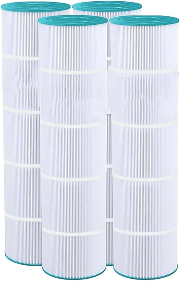 Rx Clear Swimming Pool Filter Cartridge | HF7471-04 | 4 Pack | Replacement for: C-7471, PCC105, FC-1977, Clean & Clear Plus 420 520 (Pre 1998), AQ CM & RPM 125/500, and Crystal Water 425 Filters
