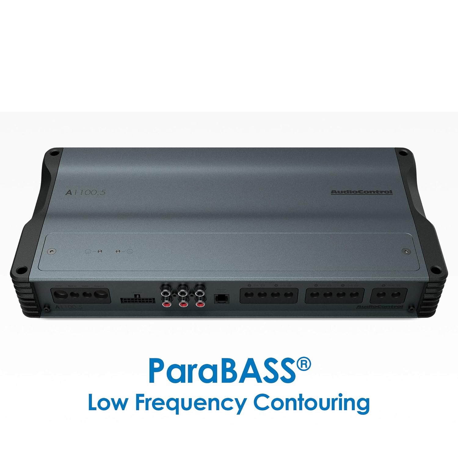 AudioControl A1100.5 Altitude 1100 Watt RMS 5-Channel Car Audio Amplifier, Class D, Valet Mode, ParaBASS, High/Low Level Inputs, Crossover, Subsonic Filter, EV Compliant