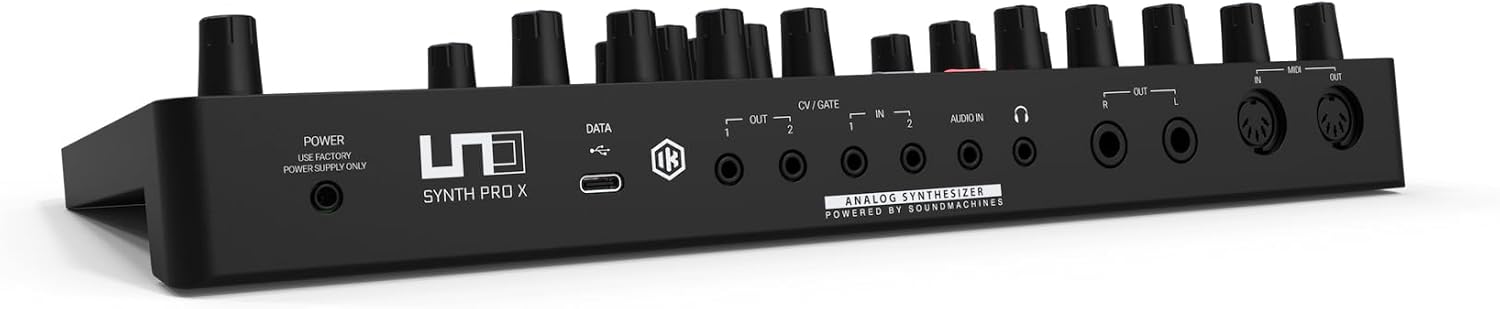 IK Multimedia UNO Synth Pro X, Dual-Filter Paraphonic Analog Desktop Synthesizer, Audio Interface with Modulation Matrix, 12 Studio-Quality Effects, Software Editor, USB/MIDI/CV/GATE/Audio I/O (Black)