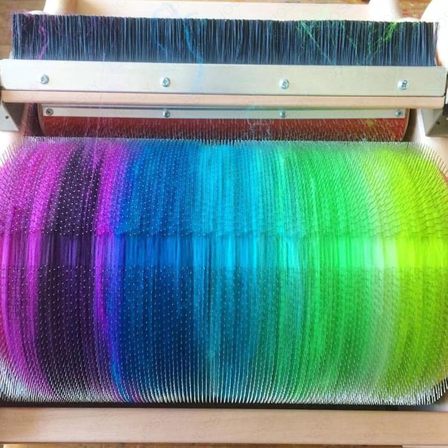 Manual Wool Drum Carder, Wool Fiber Carding Machine, Wool Blending Board Carding Brush Set, Adjustable Roller Gap