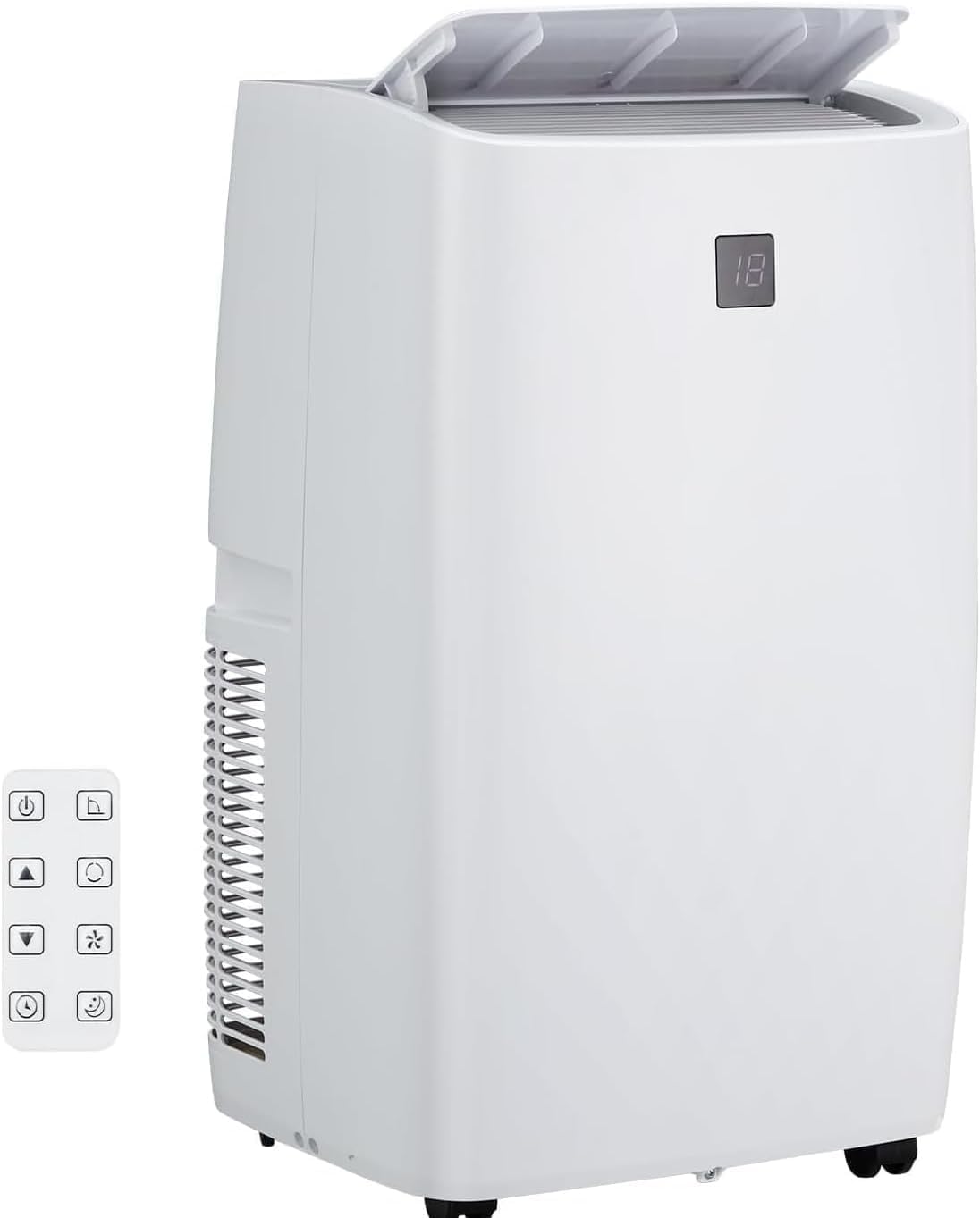 14,000 BTU Portable Air Conditioner Cools Up to 750 Sq.Ft, 3-IN-1 Functional Portable AC Unit, Quiet Air Conditioning, Sleep Mode, 24H Timer and Remote Control, Standing AC Unit for Large Room