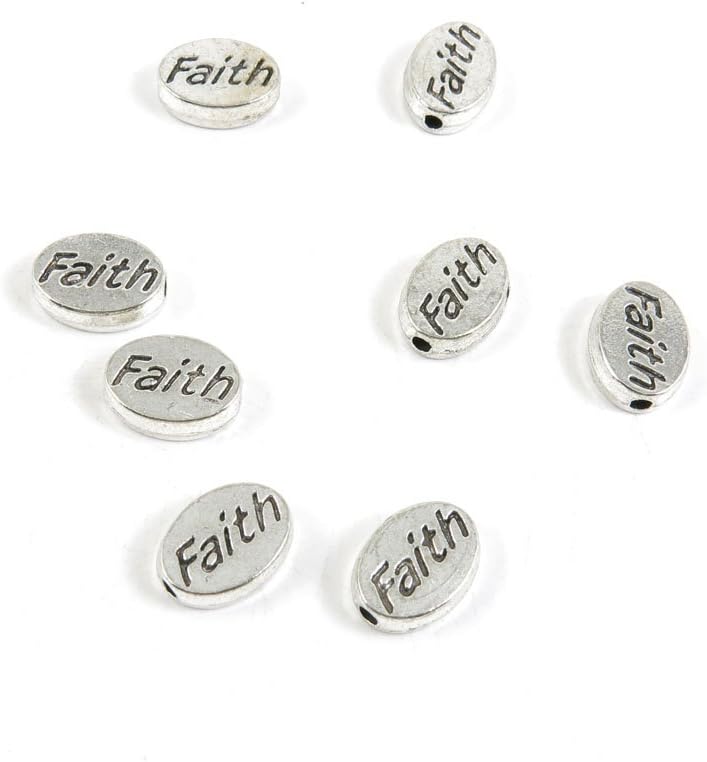 Price per Lot 670 PCS Jewelry Making Charms Antique Silver Tone Color Jewellery Charme Findingss Bulk Wholesale Suppliers Arts Crafts I5CB4 Faith Loose Beads