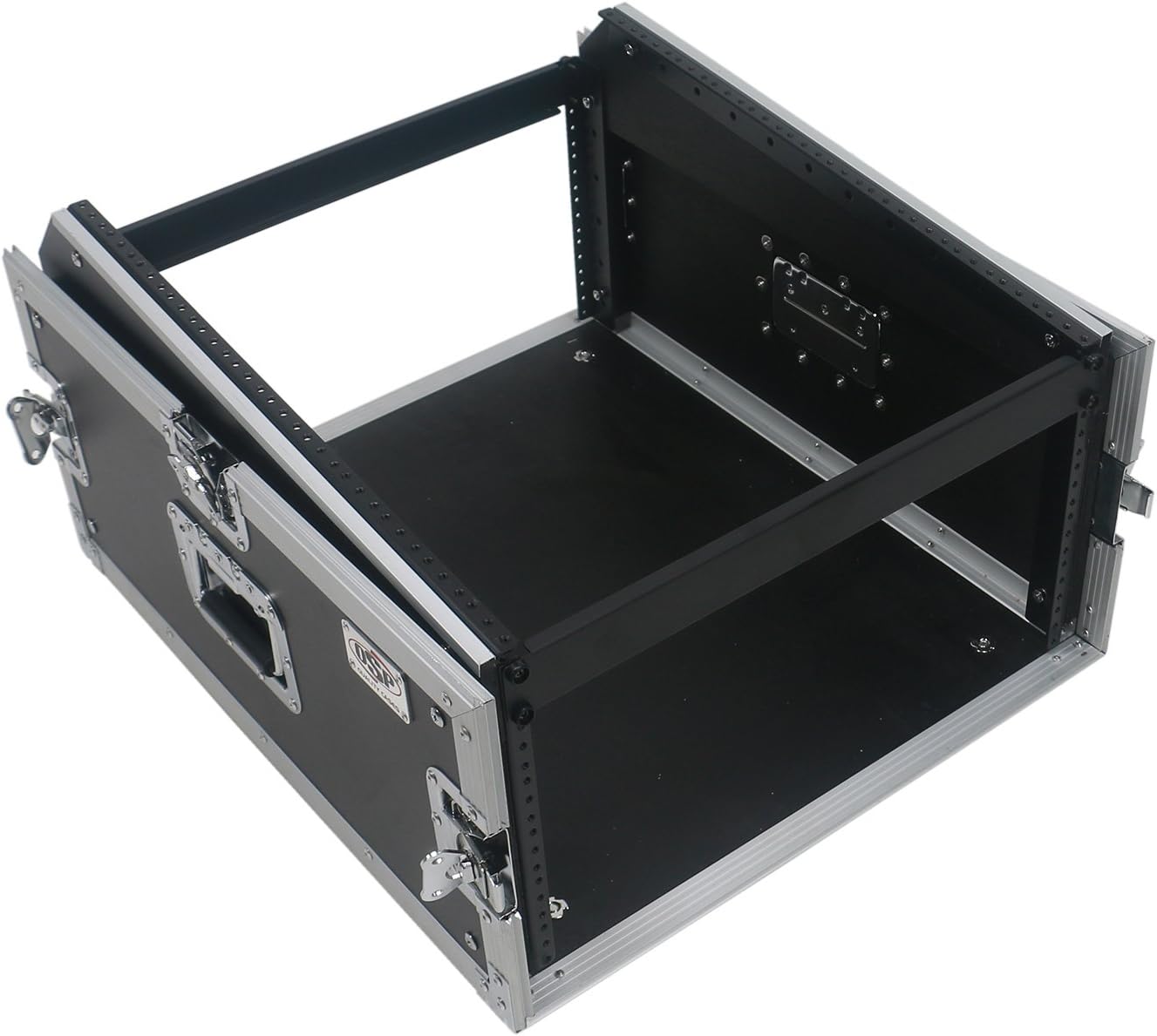 OSP Cases | ATA Road Case | 4-Space Amplifier Rack with 12-Space Mixer Slant | MC12U-4