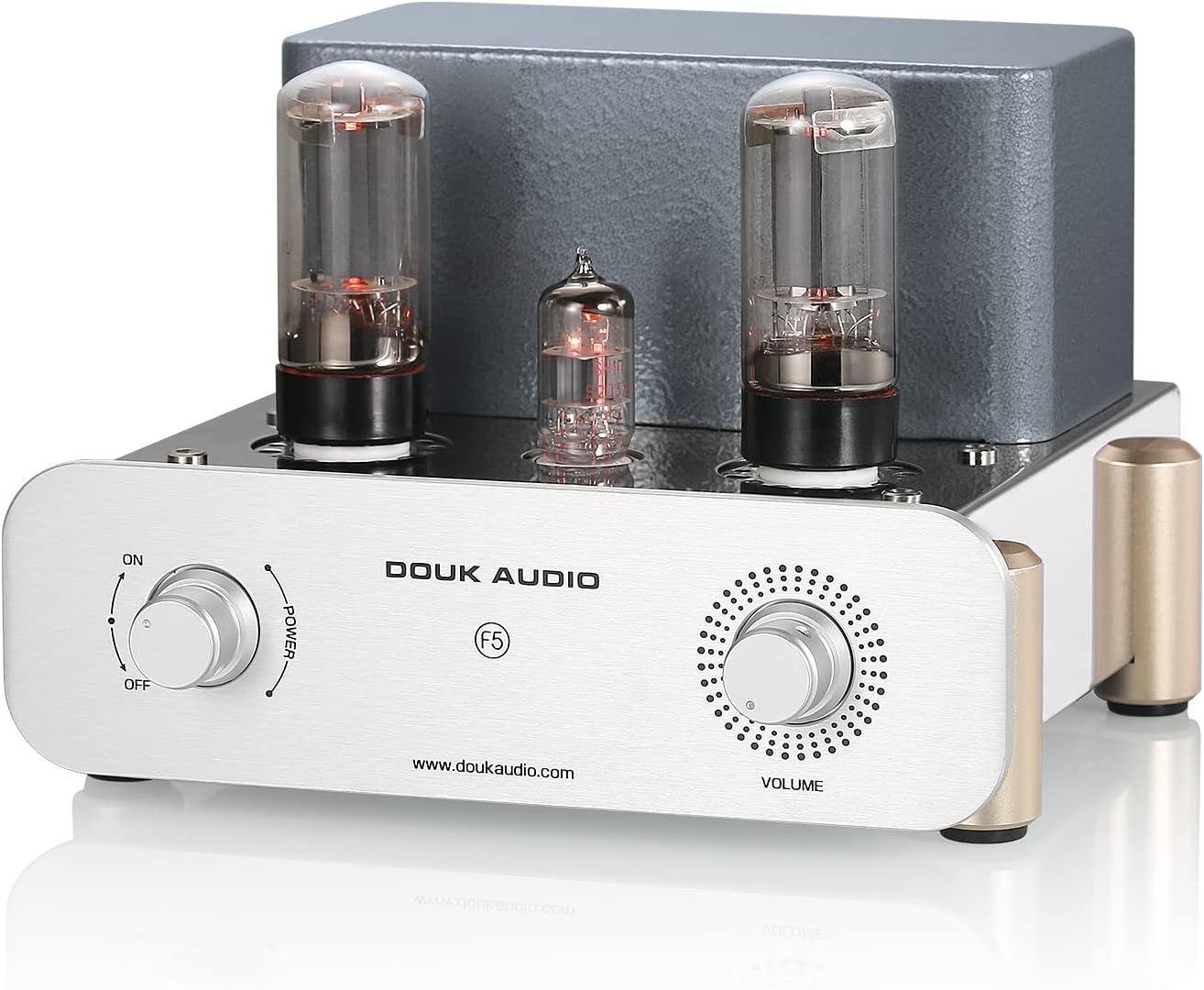 Douk Audio F5 Pure Class A HiFi Vacuum Tube Amplifier - Single-Ended Stereo Amp for Home Audio System with RCA Inputs