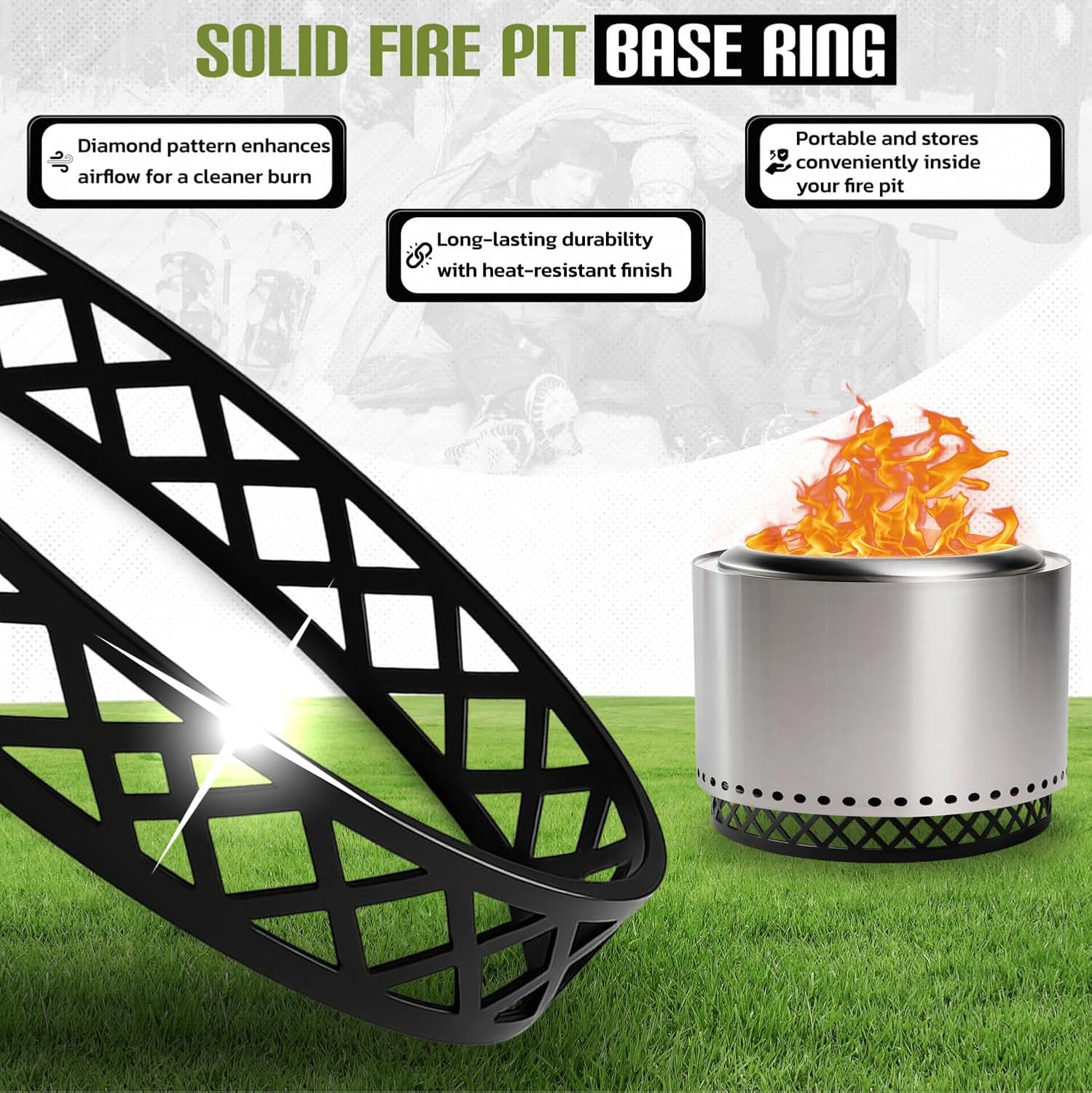 FEBTECH - Smokeless Fire Pit Accessories Combo – 23