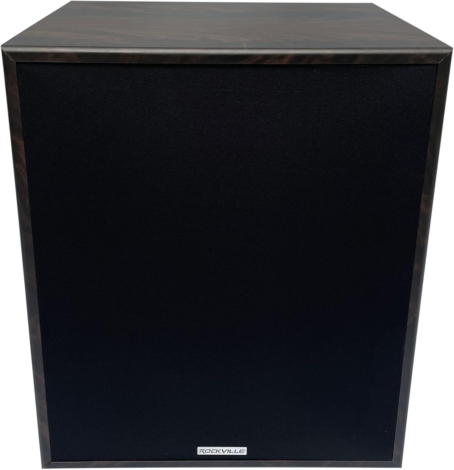 Rockville Rock Shaker 15 Dark Wood 1000W Powered Home Theater Subwoofer, Deep Bass, Class-D Amp, RCA Inputs, for Movies & Studios