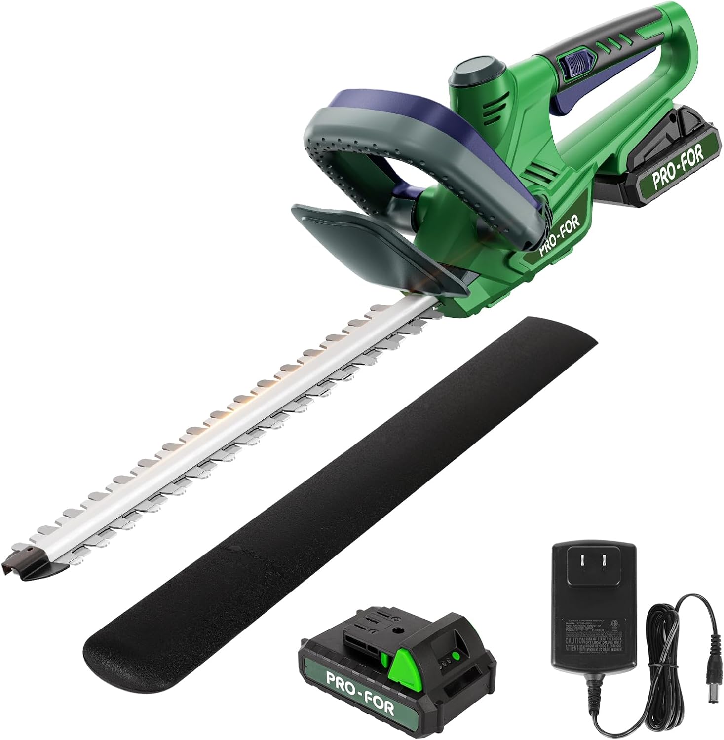 Cordless Hedge Trimmer with Battery and Charger, 20V Bush Trimmer, 22