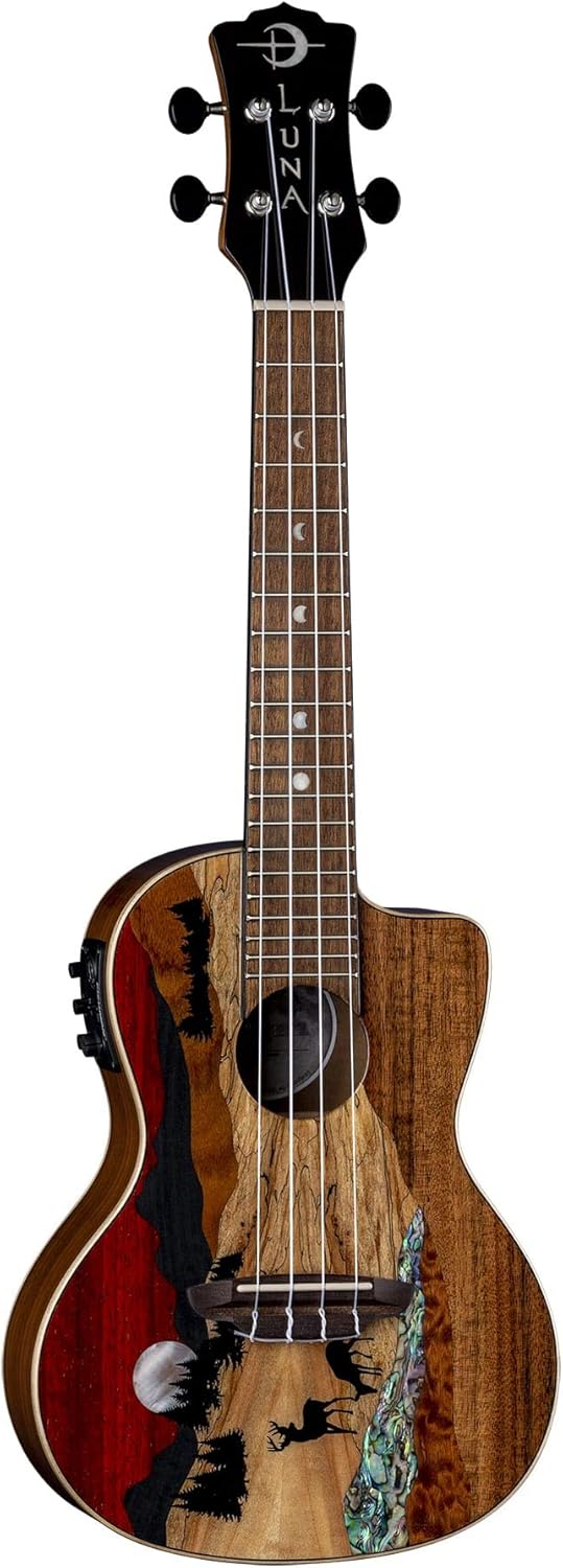 Luna Vista Deer Concert Acoustic/Electric Ukulele