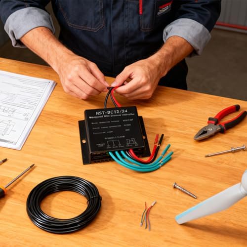 48V 14000W Wind Turbine Charge Controller - Waterproof IP67, Overcharge Protection, Compatible with 12V/24V/48V Windmill Generators, Efficient Energy Management System