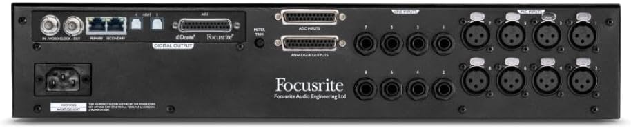 Focusrite ISA ADN8 Eight-Channel Precision Analog-to-Digital Card with Dante Connectivity