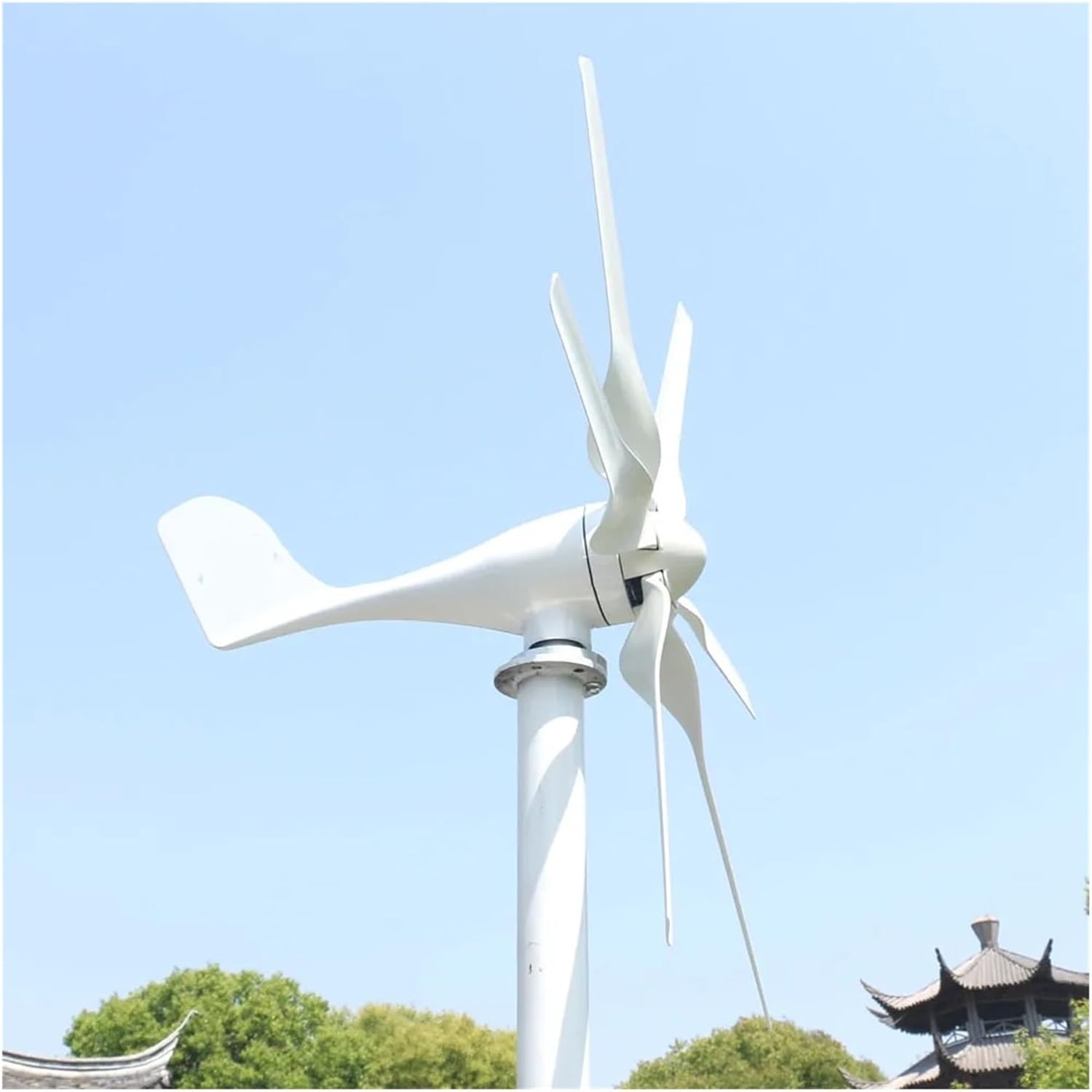 Wind Turbine Generator Kit, 1000W 12V 24V 48V Three Phase Free Energy Wind Turbine nerator for Home 1KW Horizontal Windmill Kit for Hybrid Solar Wind System(24V_1000W)