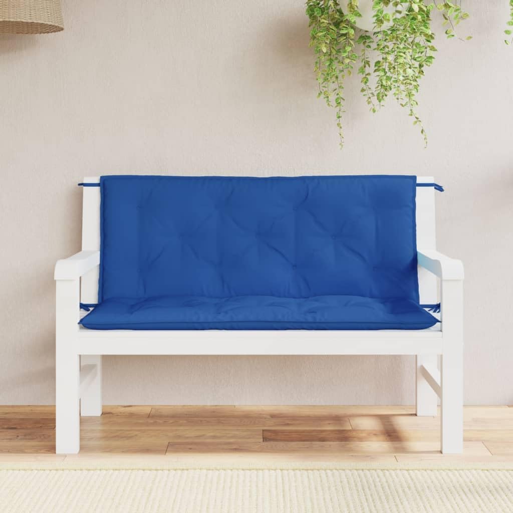 Garden Bench Cushions 2 pcs Blue 47.2