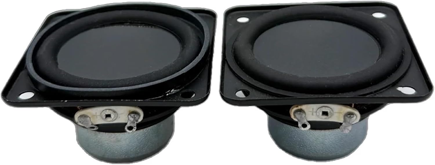 2 pcs/lot 2 Inch Speaker 4 Ohm 10W Full Range 51 MM Square Internal Magnetism DIY