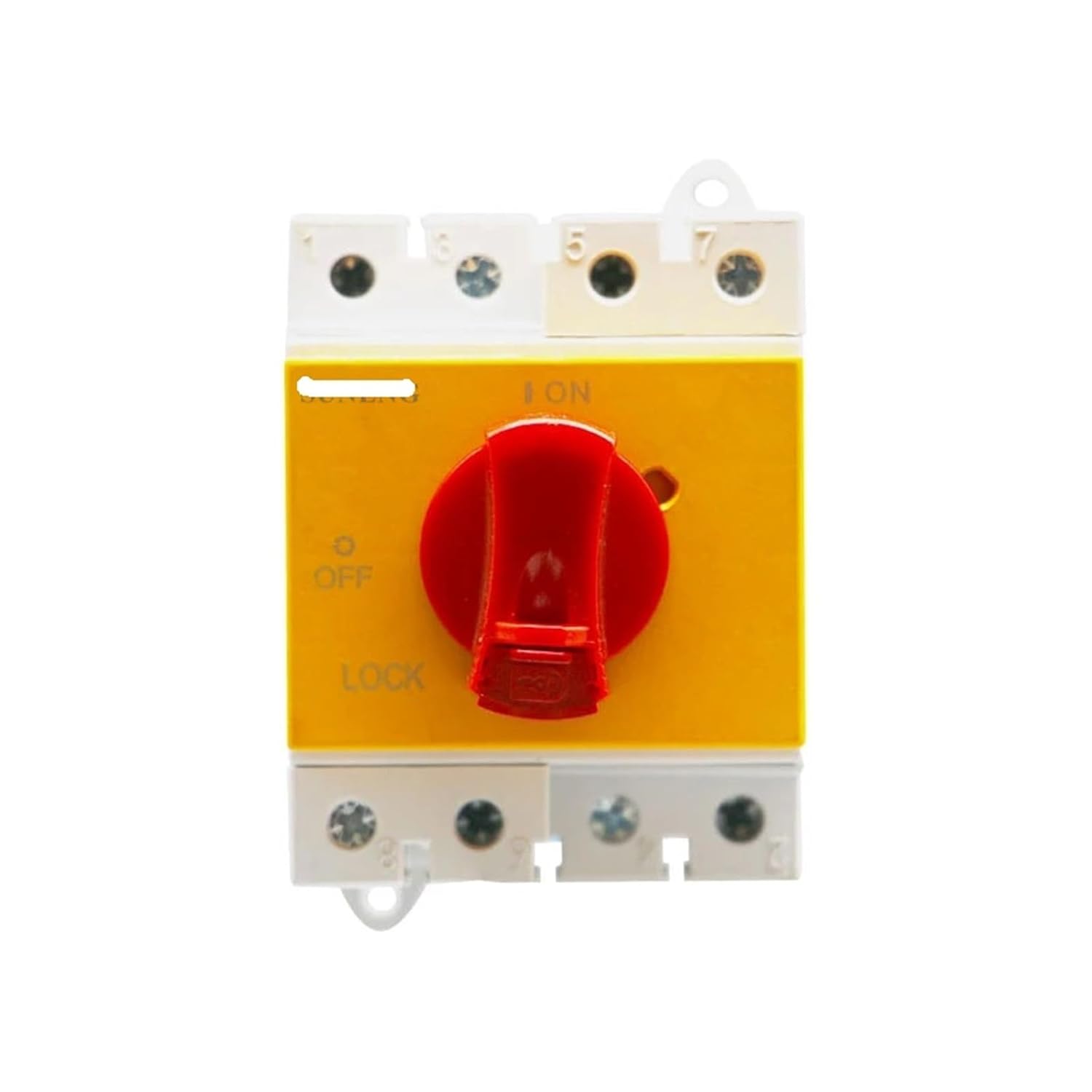 1200VDC 32A DC Isolator Switch Disconnector IP66 Solar Electrical Enclosure with 2 Pairs PV(Gold)
