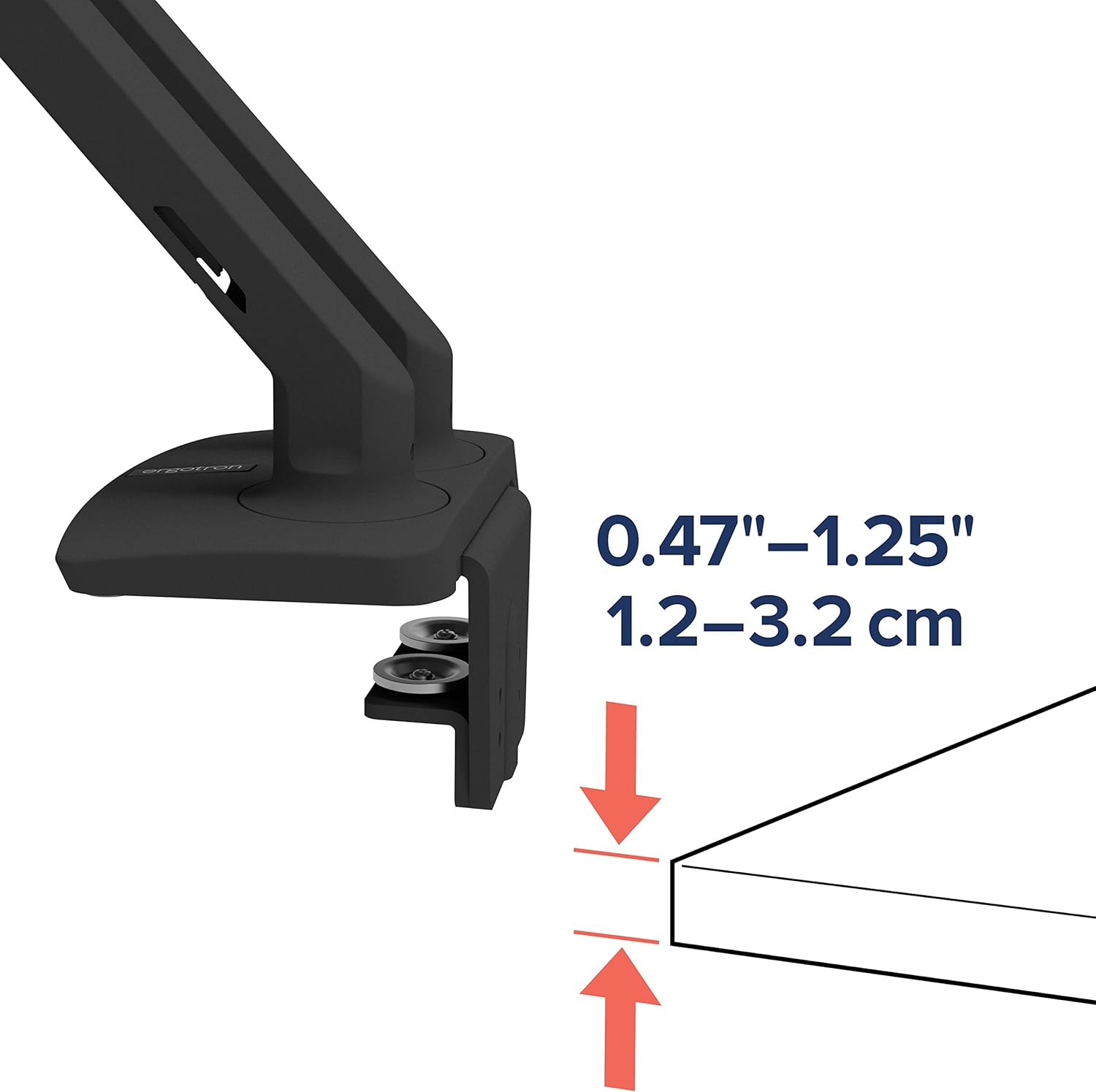 Ergotron – MXV Dual Monitor Arm, VESA Desk Mount – for 2 Monitors Up to 24 Inches, 7 to 20 lbs Each – Matte Black
