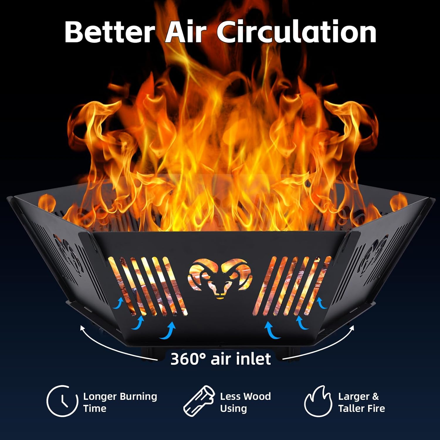 Portable Plug Fire Pit, 38.6