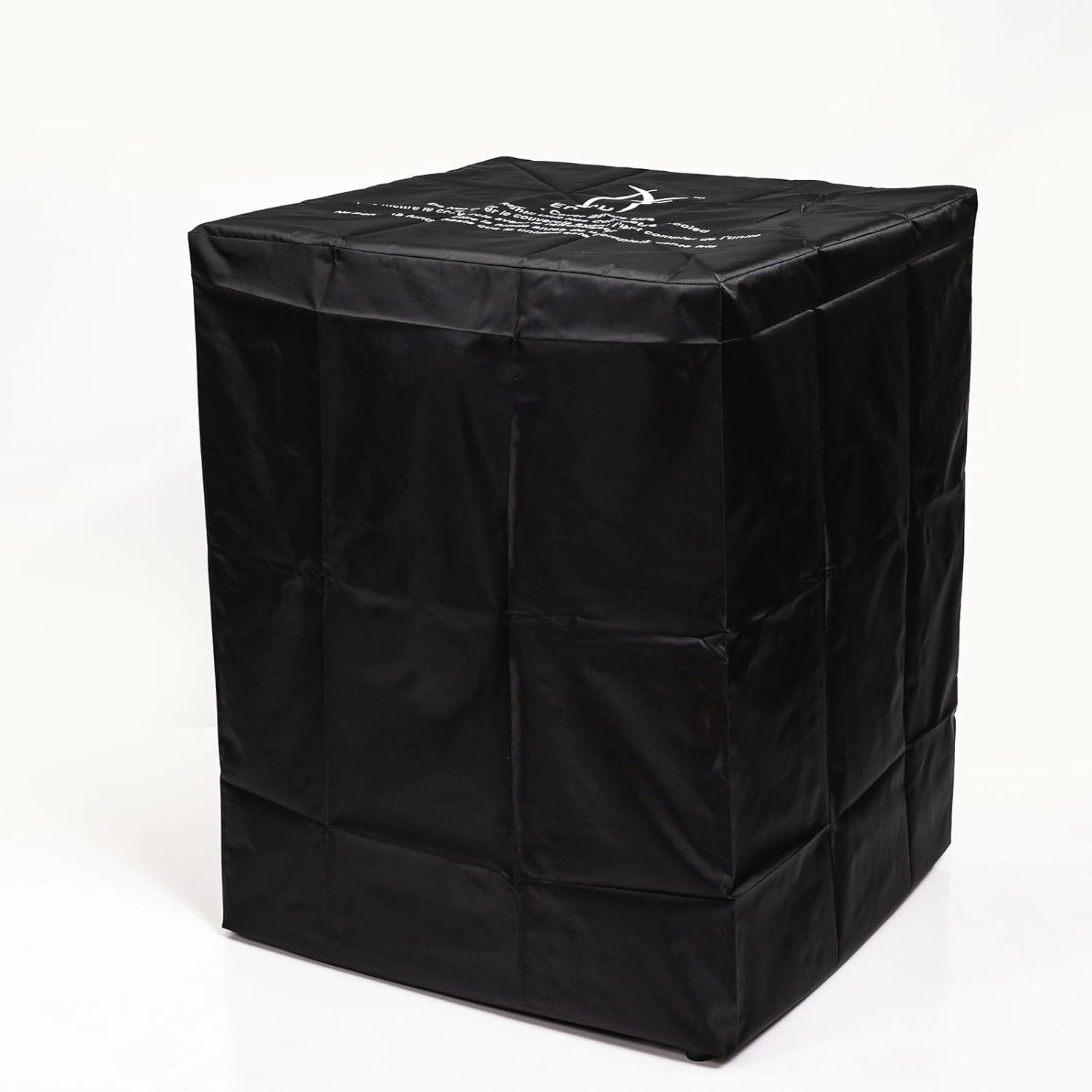 Wicker Fire Pit Column with Glass Wind Guard